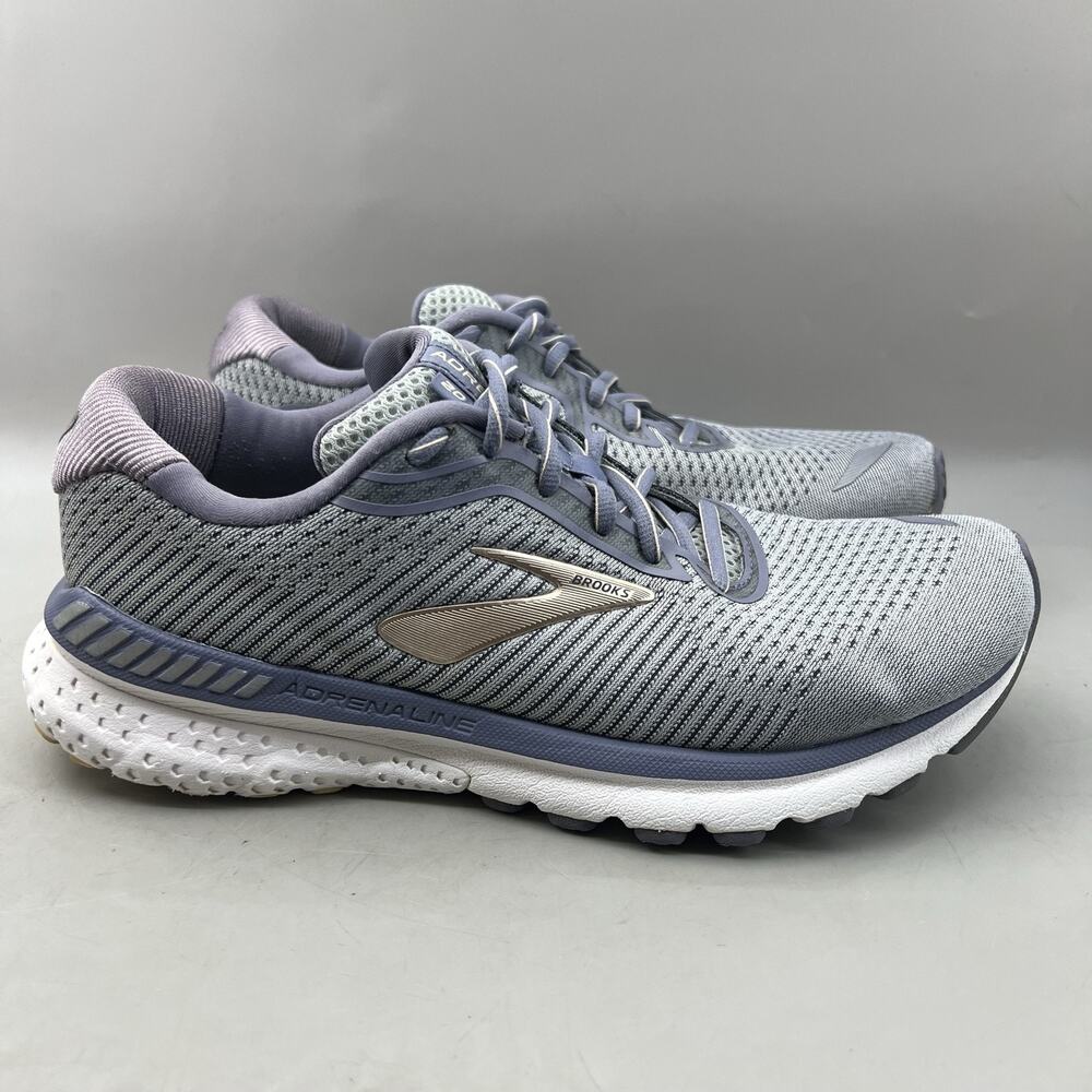 Brooks Adrenaline GTS 20 Running Shoes Women Size 10 B Gray Comfort Low Sneakers